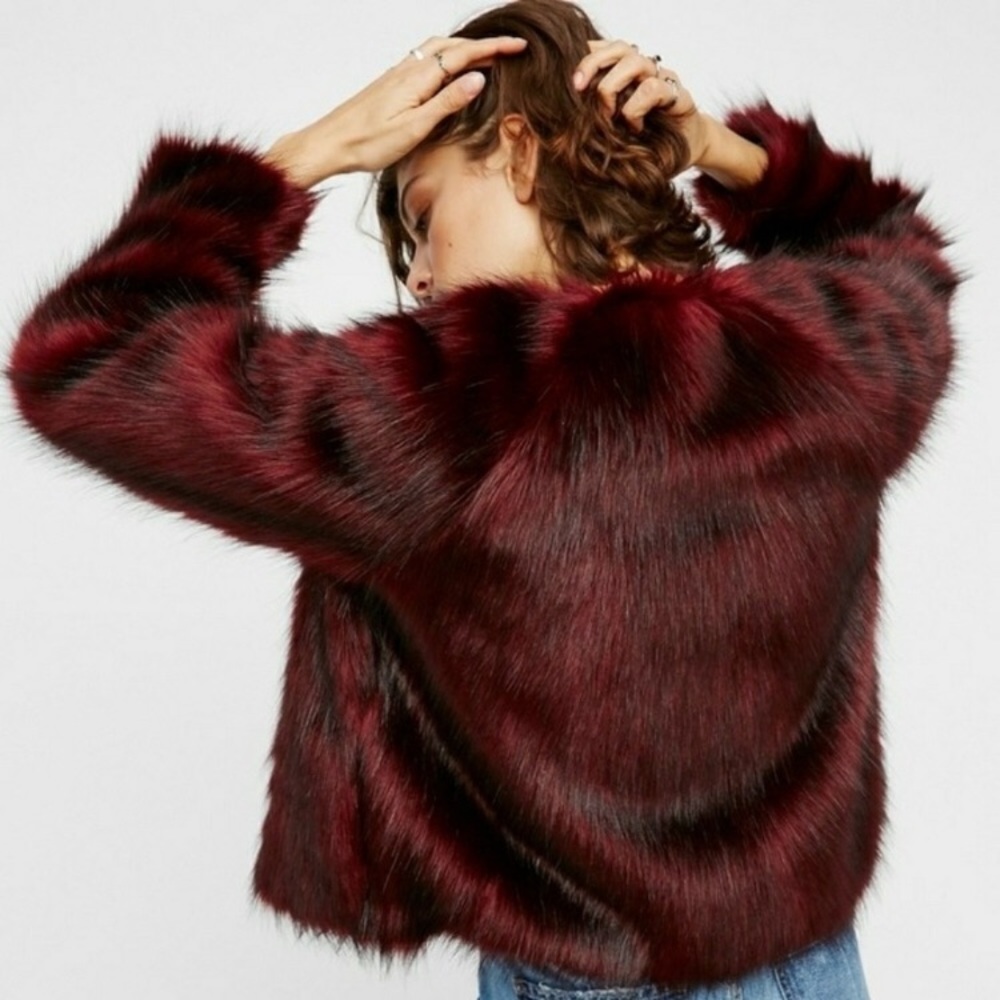 Free People Faux Fur Coat